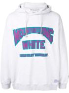 White Mountaineering Logo Print Hoodie - Grey