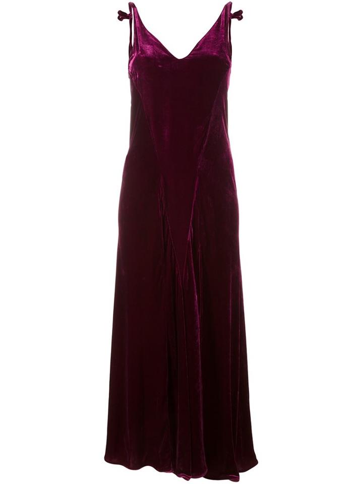 Attico 'marisa Var. 3' Slip Dress, Women's, Size: 2, Pink/purple, Silk/viscose