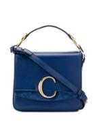 Chloé Mini Chloé C Shoulder Bag - Blue