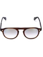 Garrett Leight - 'harding' Sunglasses - Unisex - Acetate - One Size, Brown, Acetate