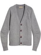 Burberry Chunky Knit Cardigan - Grey