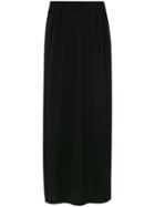 Lilly Sarti Side Slits Straight Skirt - Black