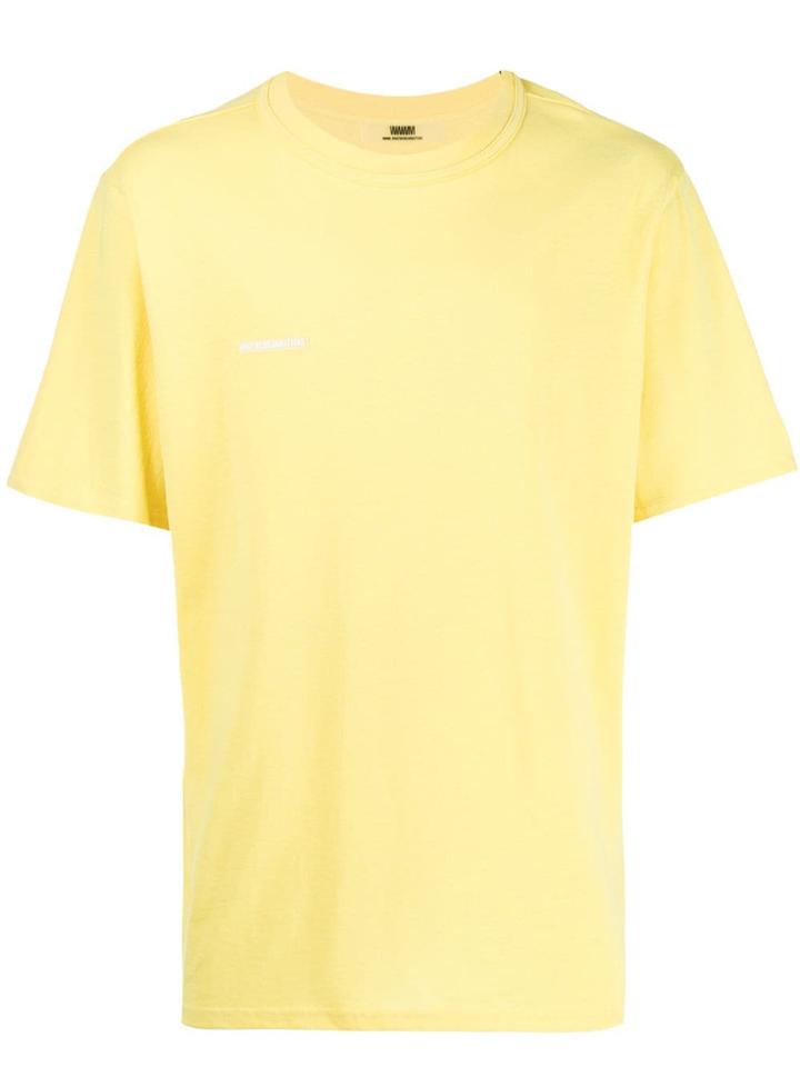 Wwwm Logo Print T-shirt - Yellow