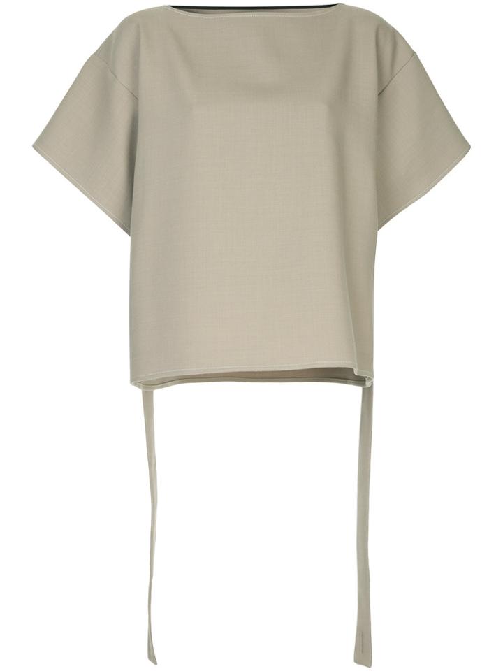Mm6 Maison Margiela Loose Fitted Blouse - Nude & Neutrals