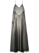 Oseree Sheer Beach Cover-up - Black
