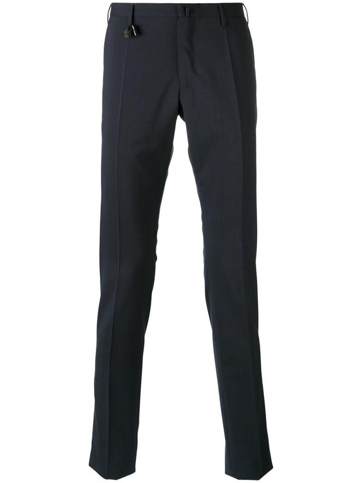 Incotex Tailored Trousers, Men's, Size: 56, Blue, Wool/polyamide/spandex/elastane