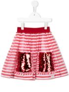 Mi Mi Sol Striped Skirt, Girl's, Size: 12 Yrs, Red
