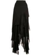 Michael Kors Collection Scarf Skirt - Black