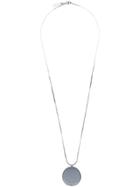 Marni Glass Pendent Necklace - Silver