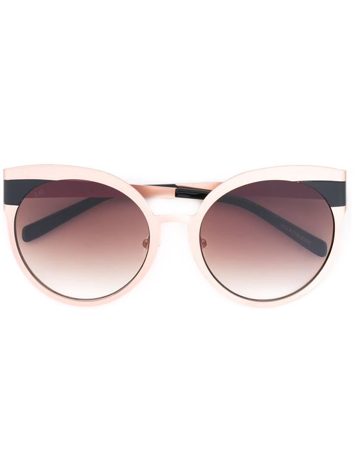 For Art's Sake Round Frame Sunglasses - Metallic