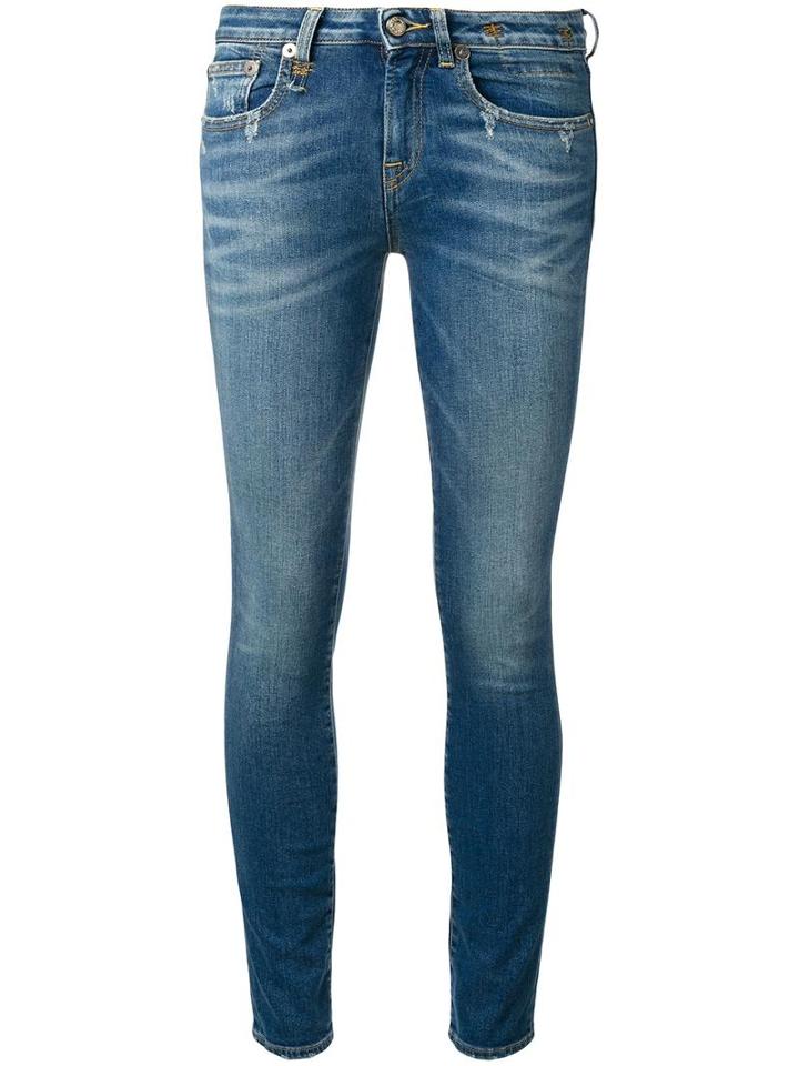 R13 Skinny Jeans, Women's, Size: 29, Blue, Cotton/spandex/elastane/polyester