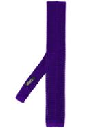 Nicky Square Tie Knitted Tie - Purple