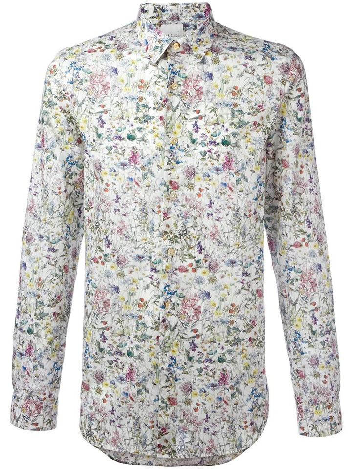 Paul Smith Floral Print Shirt, Men's, Size: Xl, Cotton