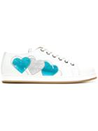 Twin-set Heart Applique Sandals - White