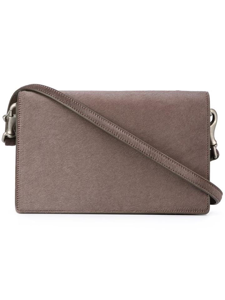 Rick Owens Rectangular Shoulder Bag, Women's, Grey