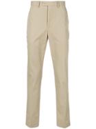 Officine Generale Twill Tailored Trousers - Nude & Neutrals