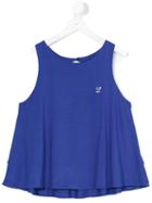 Lapin House - Teen Rhinestone Logo Tank Top - Kids - Spandex/elastane/viscose - 14 Yrs, Blue