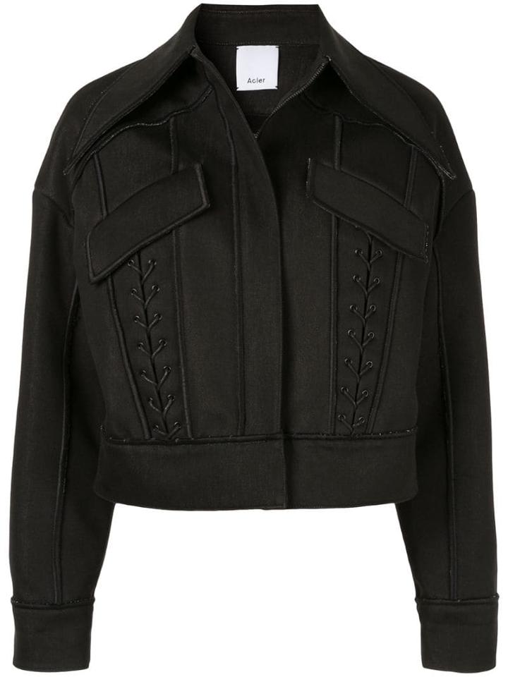 Acler Collins Cropped Jacket - Black