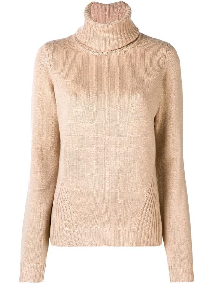 Barbara Bui Turtleneck Jumper - Nude & Neutrals