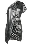Balmain Crystal Embellished Dress - Silver