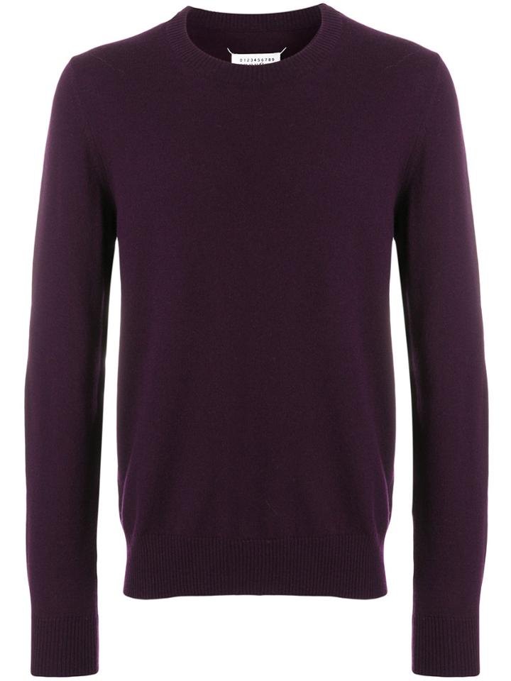 Maison Margiela Crew Neck Sweatshirt - Pink & Purple