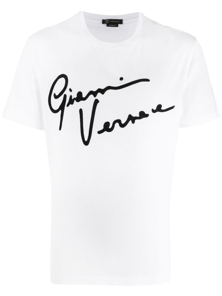 Versace Gianni Versace Appliqué T-shirt - White