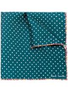 Paul Smith - Polka Dot Scarf - Men - Silk - One Size, Green, Silk
