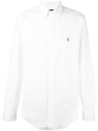 Polo Ralph Lauren Embroidered Logo Shirt, Men's, Size: Xxl, White, Cotton/spandex/elastane
