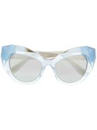 Dolce & Gabbana Eyewear Oversized Cat-eye Sunglasses - Blue