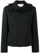 Comme Des Garçons Girl Ruffled Collar Jacket, Size: Medium, Black, Cupro/wool