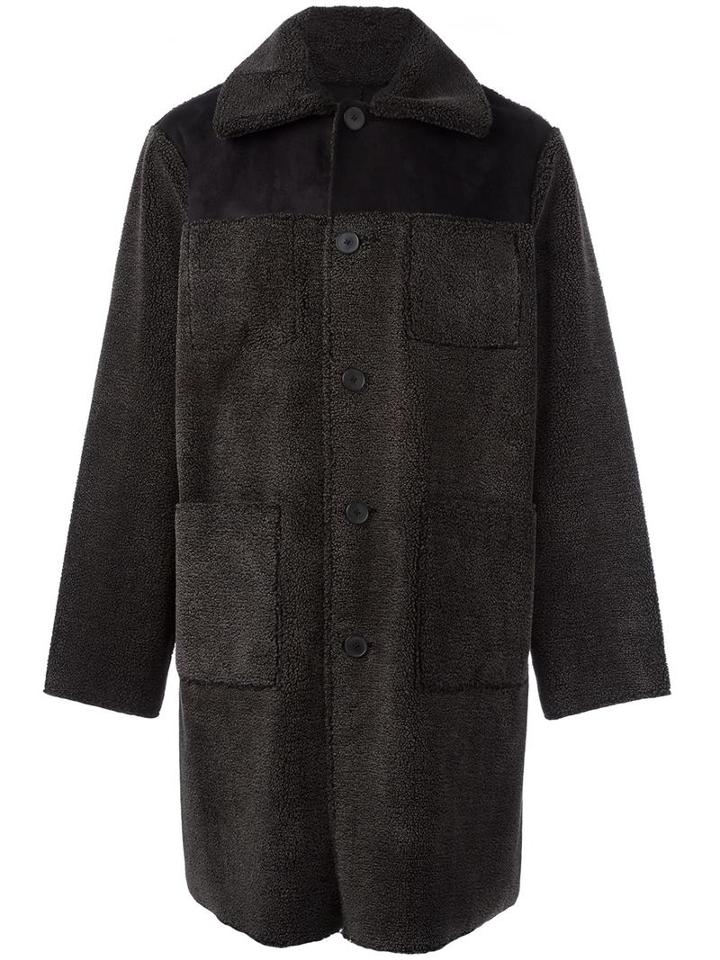 Opening Ceremony Patch Pocket Coat, Men's, Size: Medium, Black, Polyester