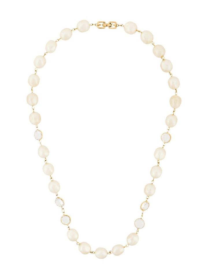 Givenchy Pre-owned 1980s Faux Pearl Necklace - White