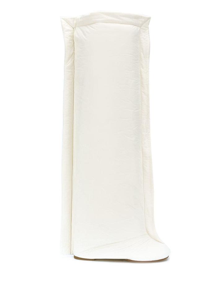 Mm6 Maison Margiela Pillow Knee-height Boots - White