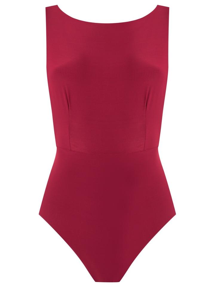 Haight Panelled Swimsuit - Red