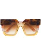 Jacques Marie Mage Lipton Sunglasses - Brown