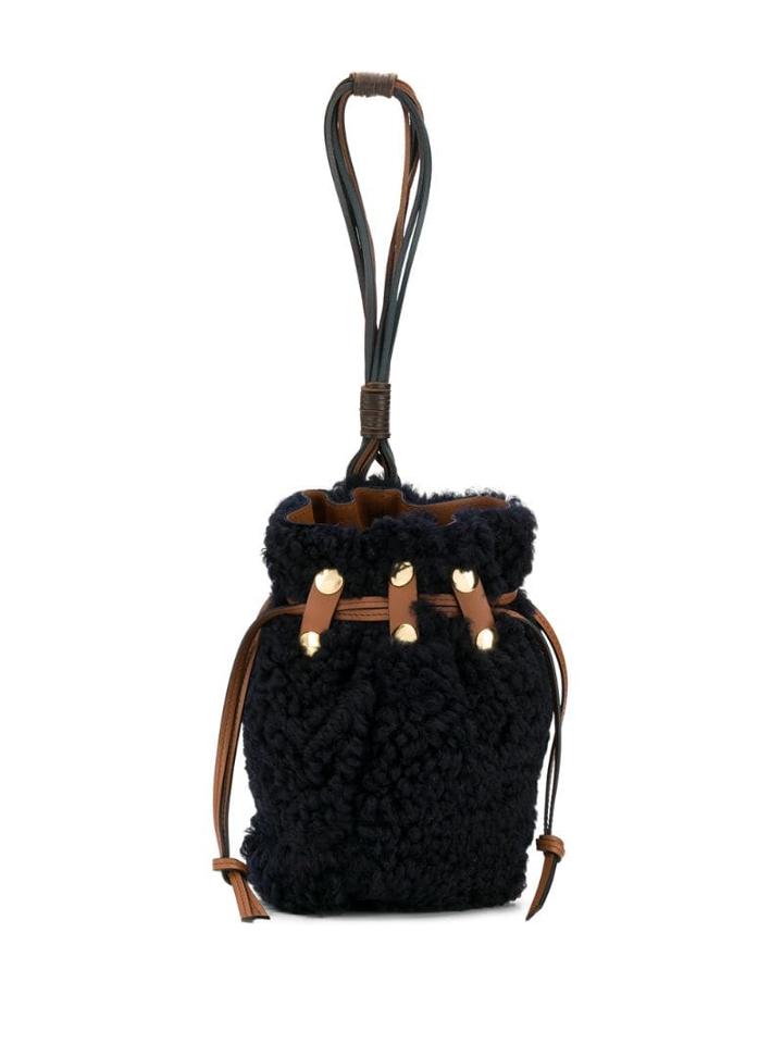 Marni Bindle Bucket Clutch Bag - Blue