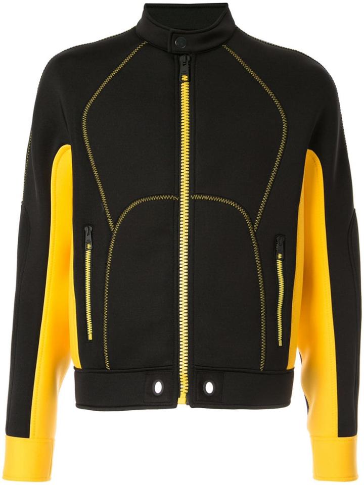 Neil Barrett Colour Block Scuba Jacket - Black