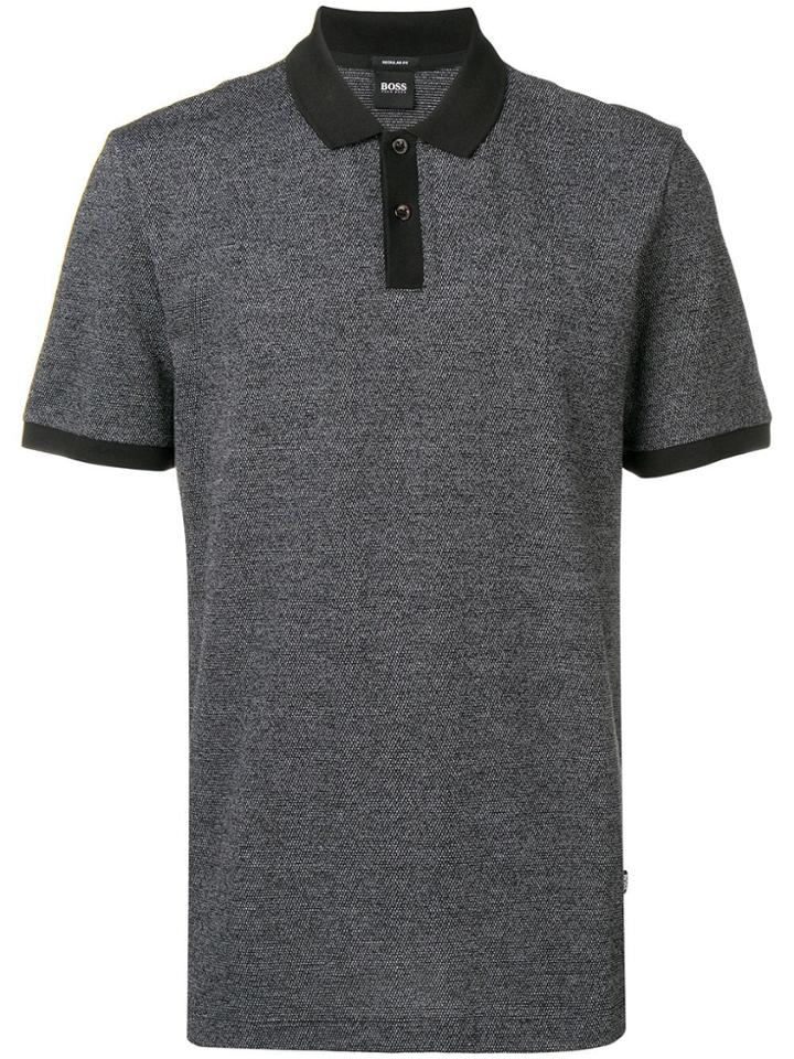 Boss Hugo Boss Contrast Collar Polo Shirt - Black