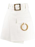 Acler Hoop Detailed A-line Skirt - Neutrals