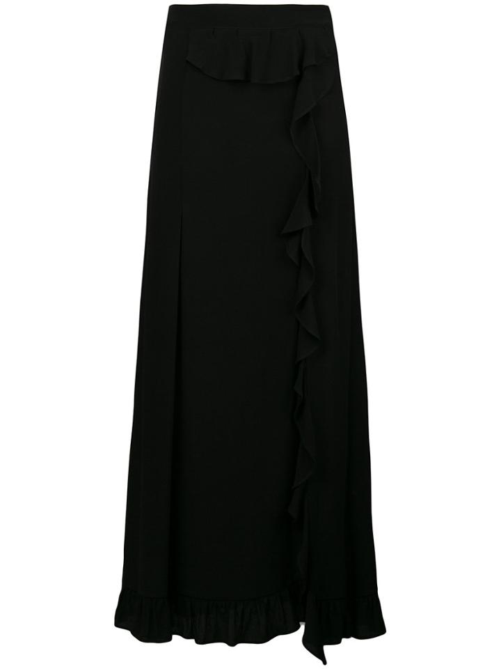 Iro Ruffle Trim Skirt - Black