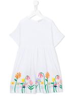 Stella Mccartney Kids Embroidered Flower Dress, Toddler Girl's, Size: 4 Yrs, White