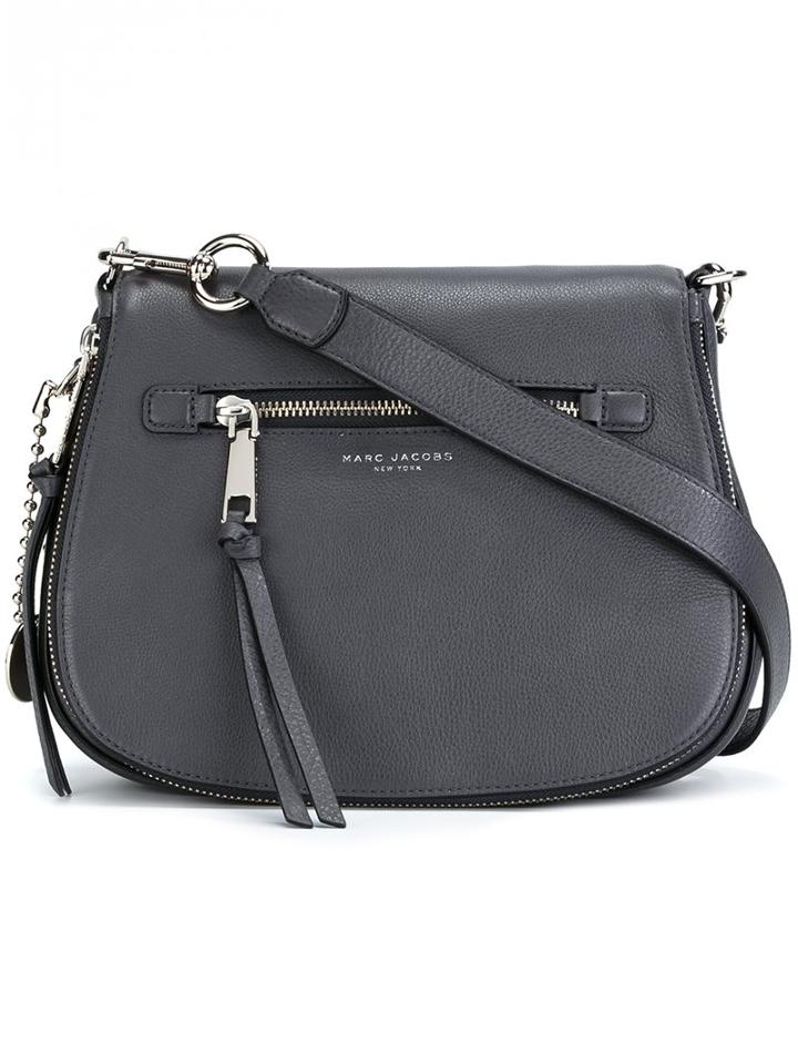 Marc Jacobs 'recruit' Saddle Crossbody Bag, Women's, Grey, Leather