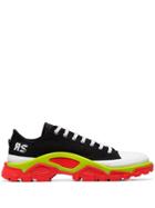 Adidas By Raf Simons Black Detroit Runner Contrast Sole Low-top Cotton