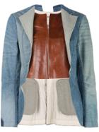 Junya Watanabe Open Front Denim Jacket - Blue