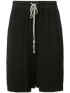 Rick Owens - Knee-length Shorts - Women - Silk/cotton/cupro - 42, Black, Silk/cotton/cupro