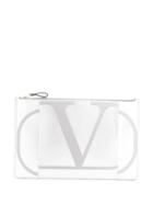 Valentino Valentino Garavani Go Logo Pouch - Silver