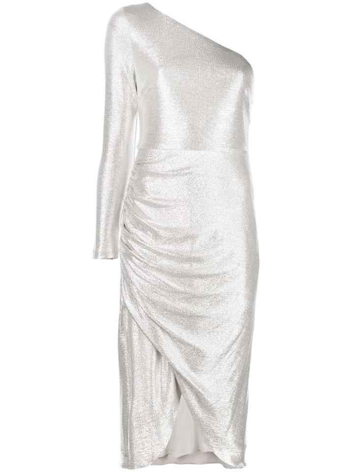 Aidan Mattox One-shoulder Cocktail Dress - Gold