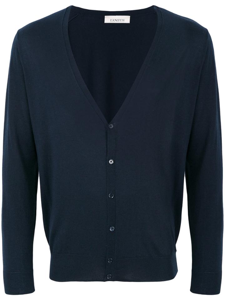 Laneus V-neck Cardigan - Blue