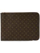 Louis Vuitton Vintage Poche Documents Case Clutch - Brown