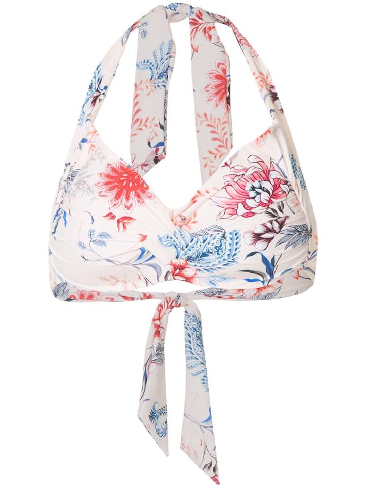 Seafolly Water Garden Twist Bikini Top - Pink